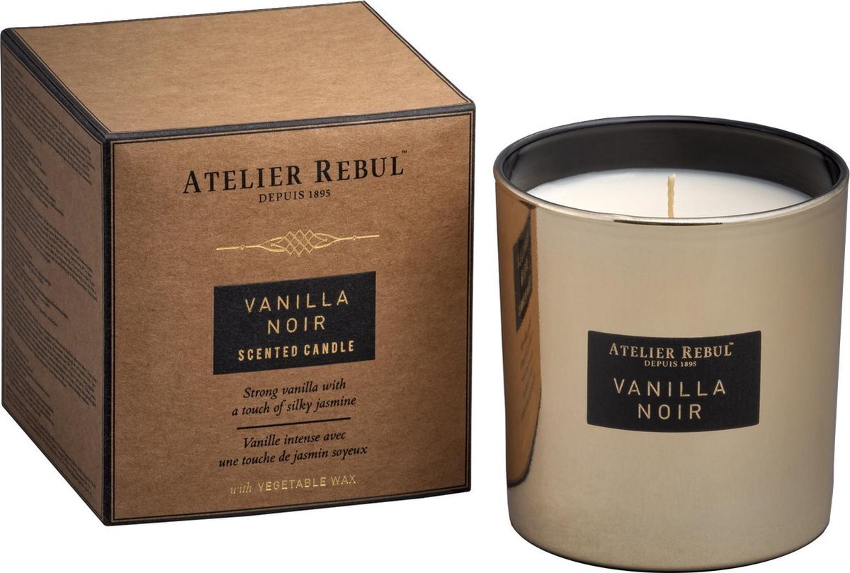 Atelier Rebul vanilla noir geurkaars 210gr
